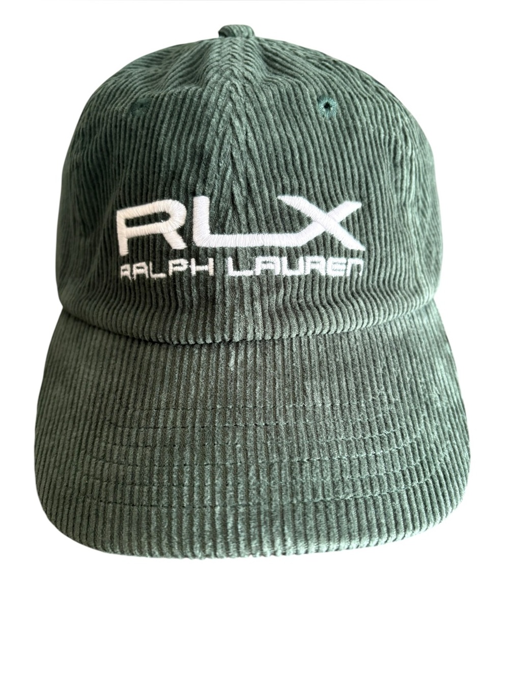 Men’s Ralph Lauren RLX Green Corduroy Baseball Cap Os